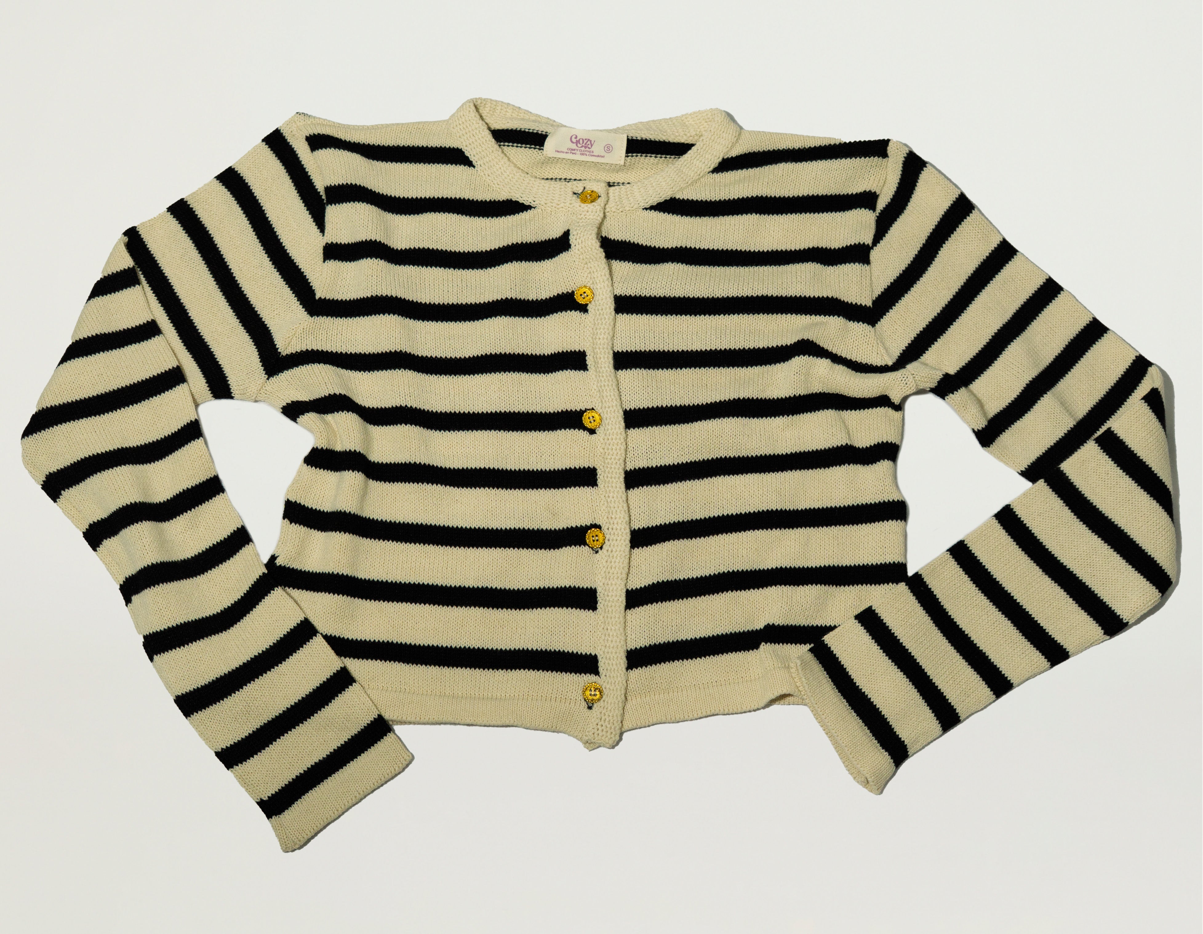 Cardigan a rayas