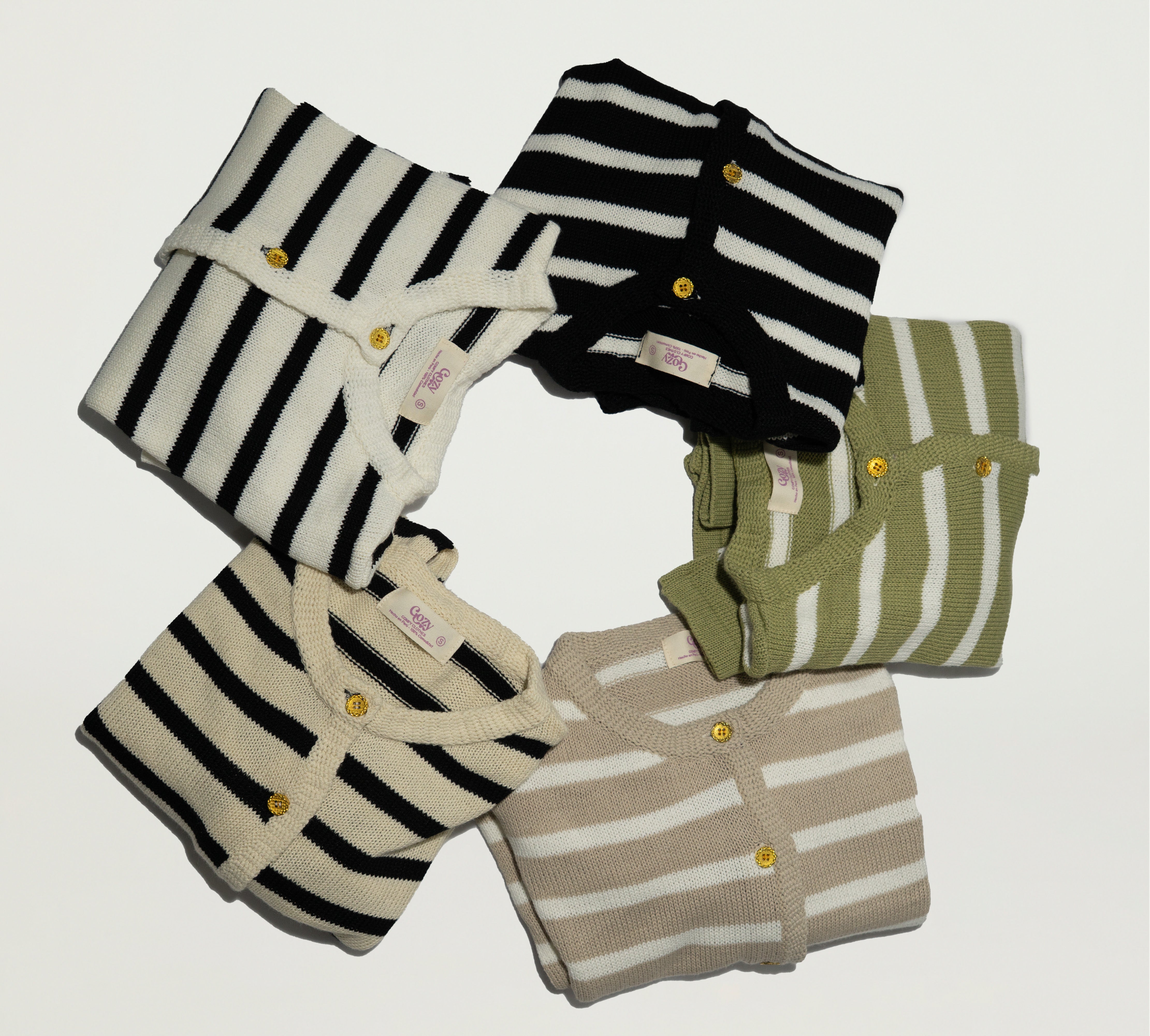 Cardigan a rayas