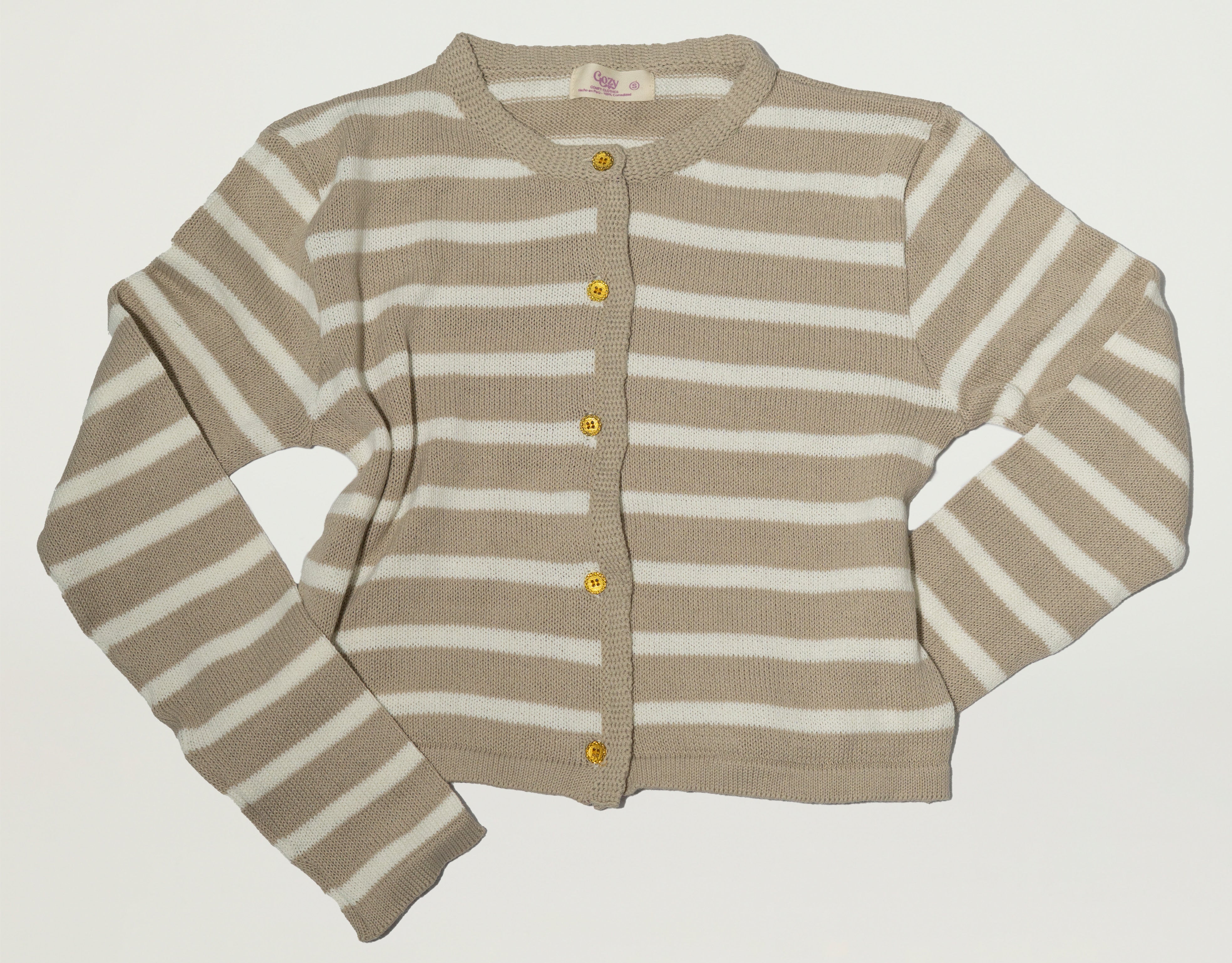 Cardigan a rayas