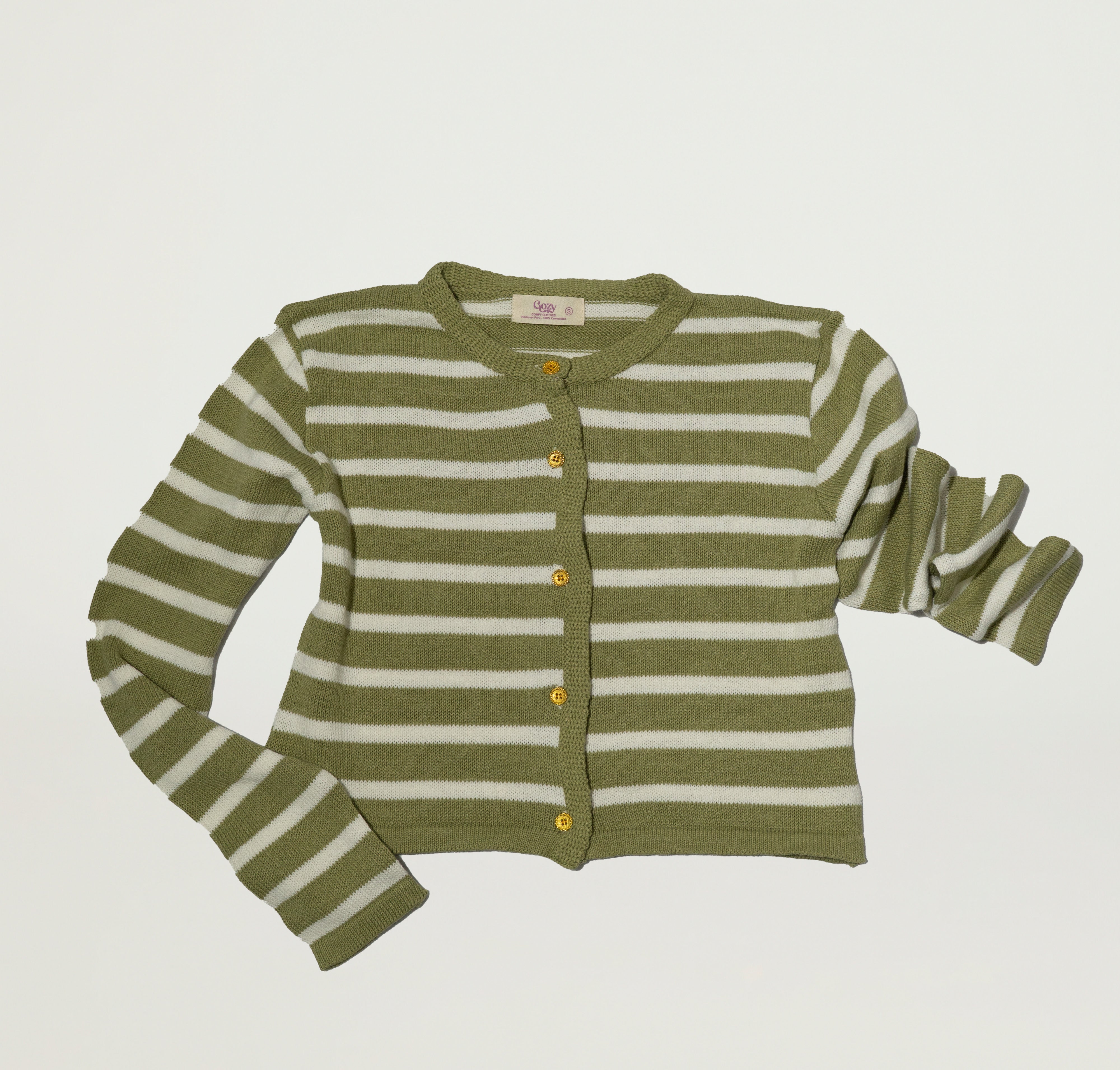 Cardigan a rayas