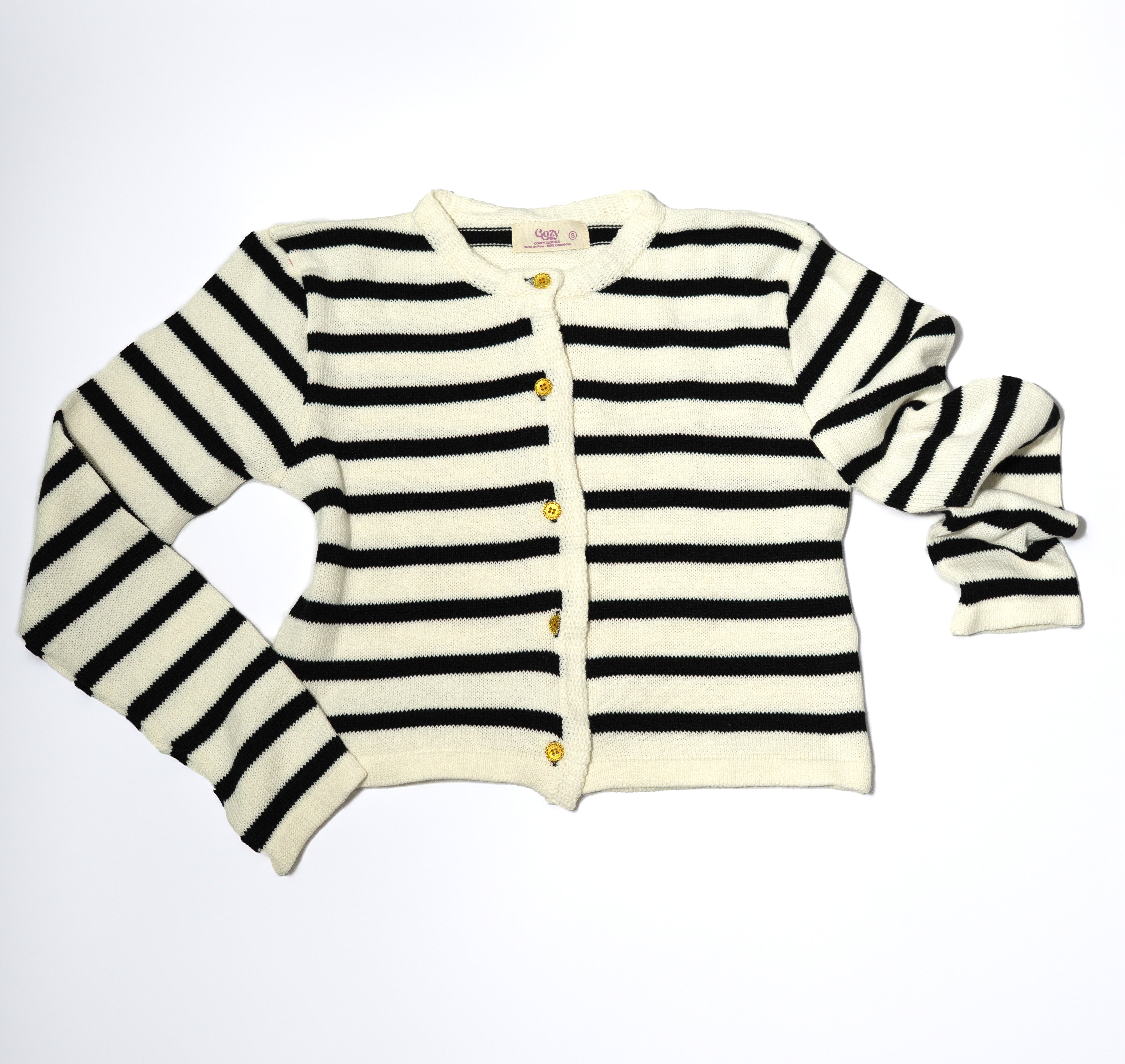 Cardigan a rayas
